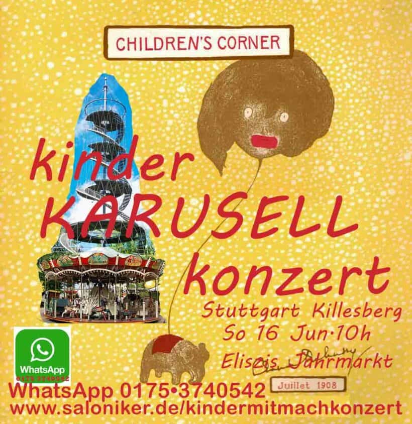 kinderMITMACHkonzertPatrick Siben und DIE STUTTGARTER SALONIKERchez Eliszis JahrmarktstheaterStuttgart Killenberg